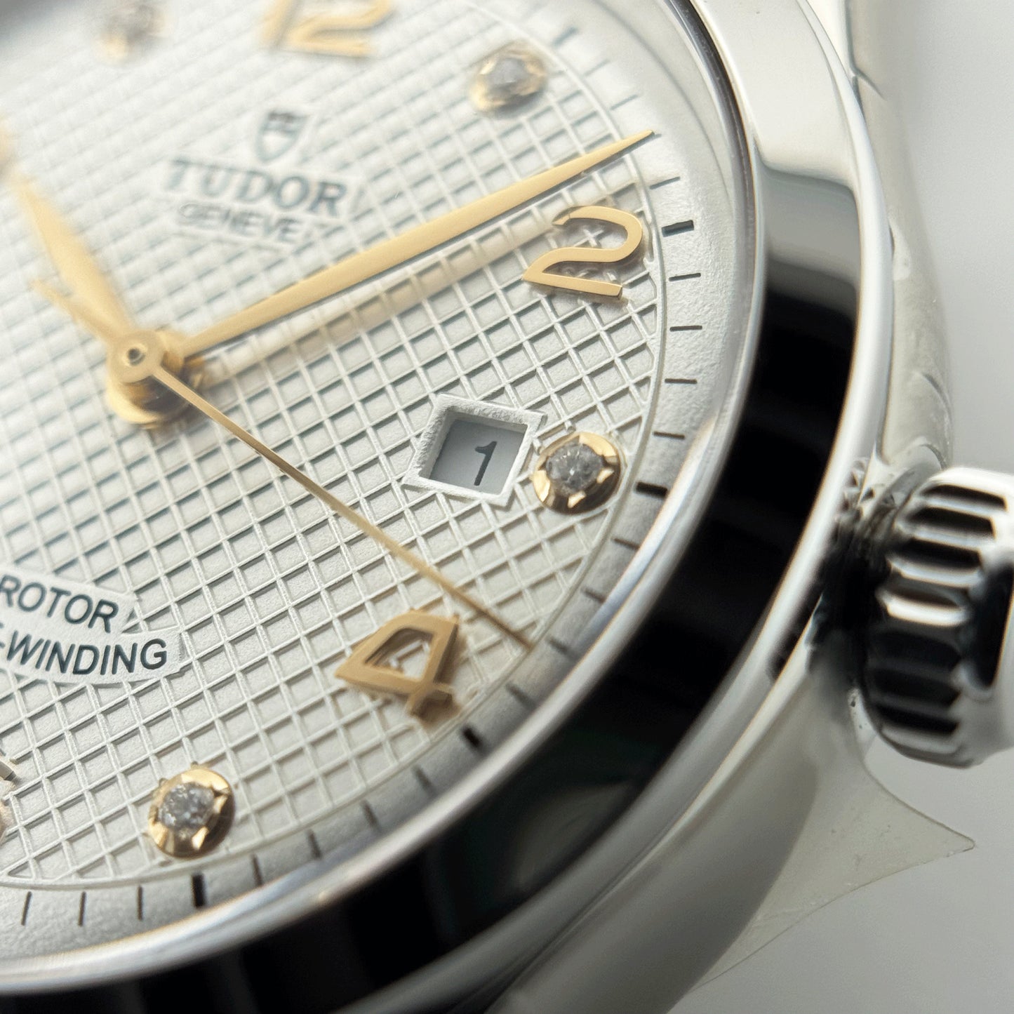 TUDOR 1926 28mm ホワイトダイアル ダイヤモンド 自動巻き レディース腕時計