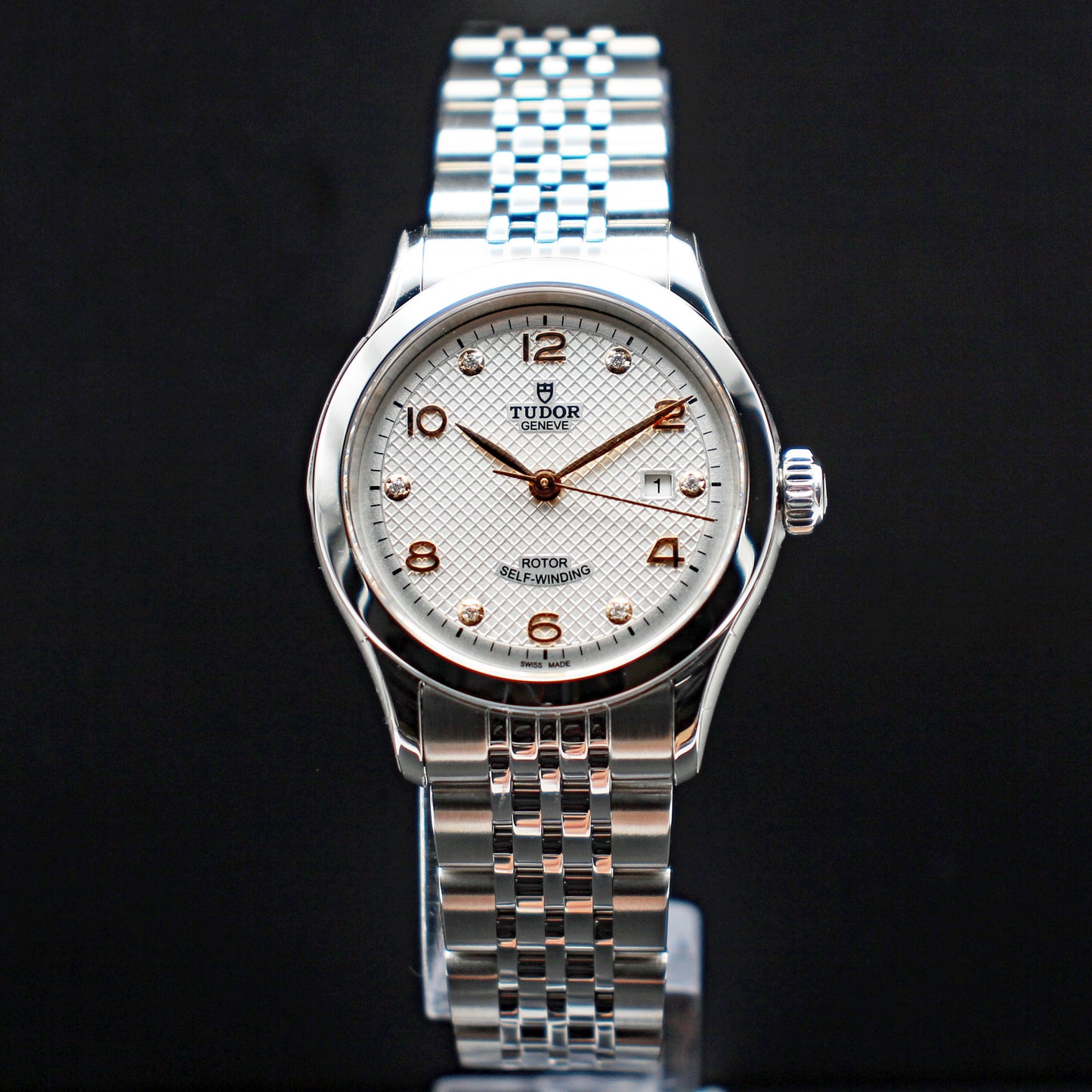 TUDOR 1926 28mm ホワイトダイアル ダイヤモンド 自動巻き レディース腕時計