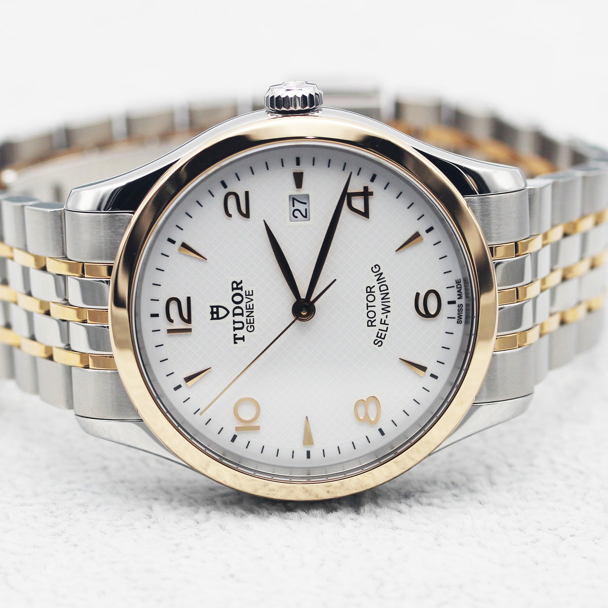 Tudor 1926 39mm White Dial Rose Gold Automatic Men's