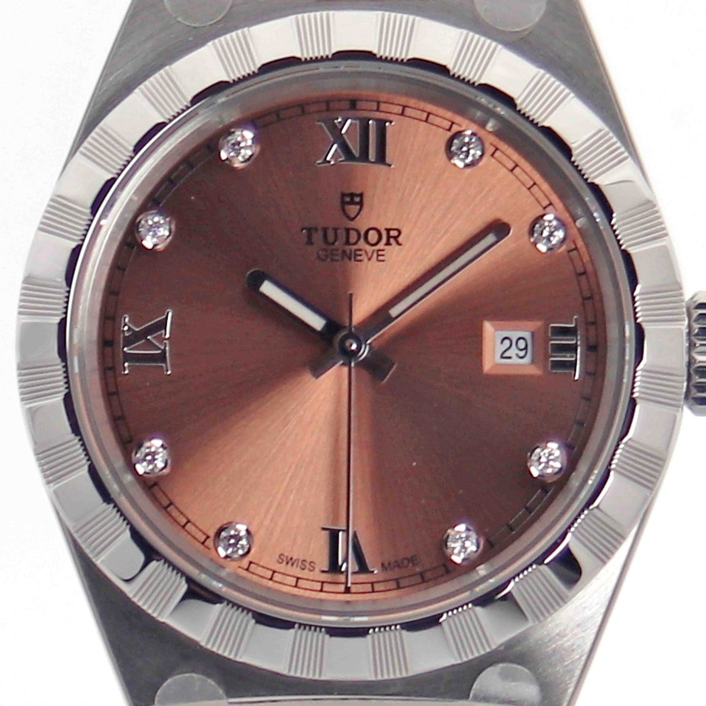 TUDOR Royal 28mm Salmon Dial Diamond Automatic