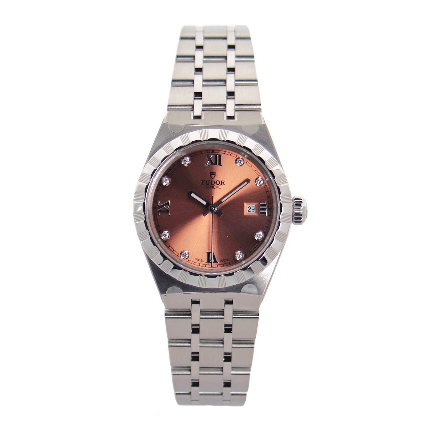 TUDOR Royal 28mm サーモンダイアル M28300-0010 正面