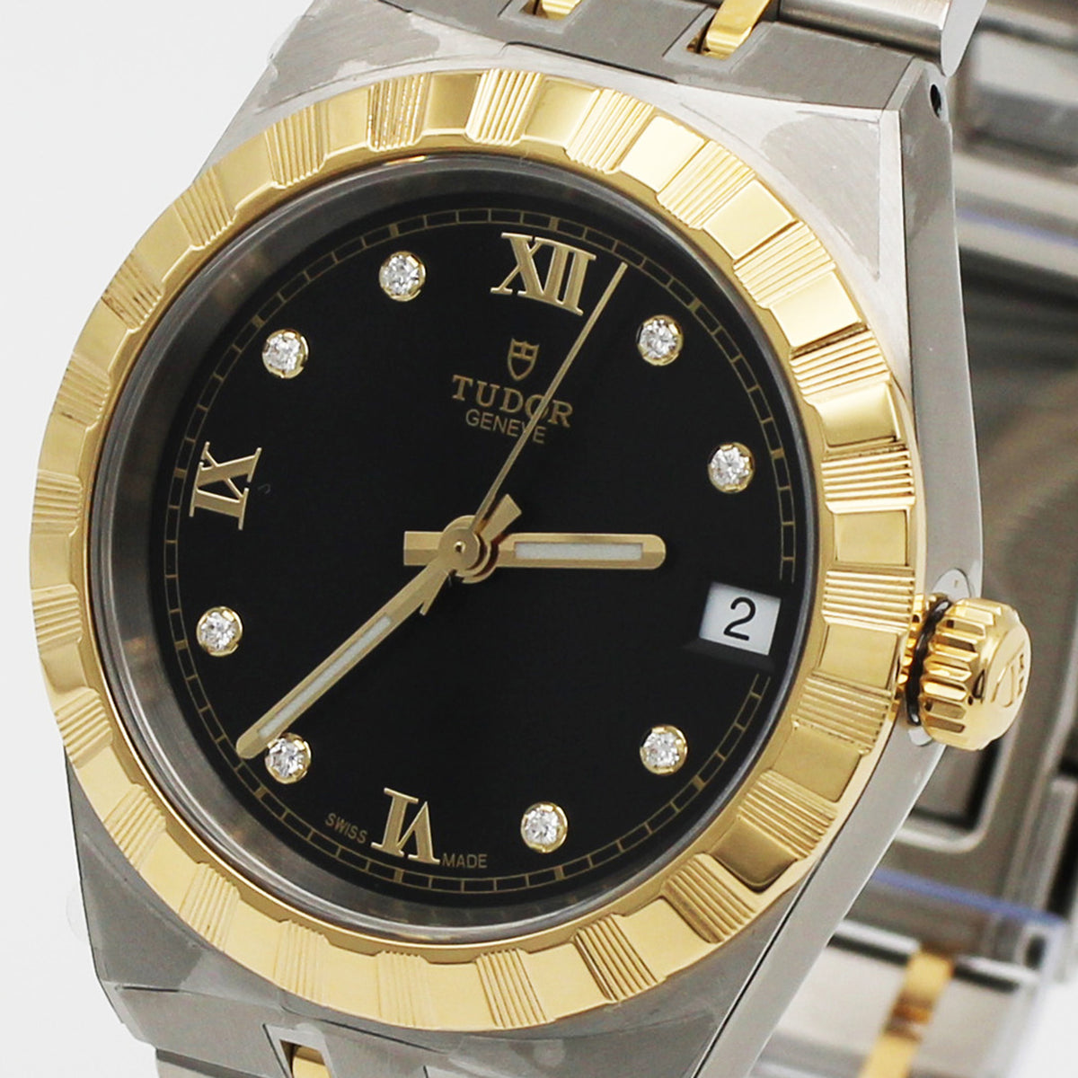TUDOR Royal 34mm チョコレートブラウンダイアル ダイヤモンド 自動巻き