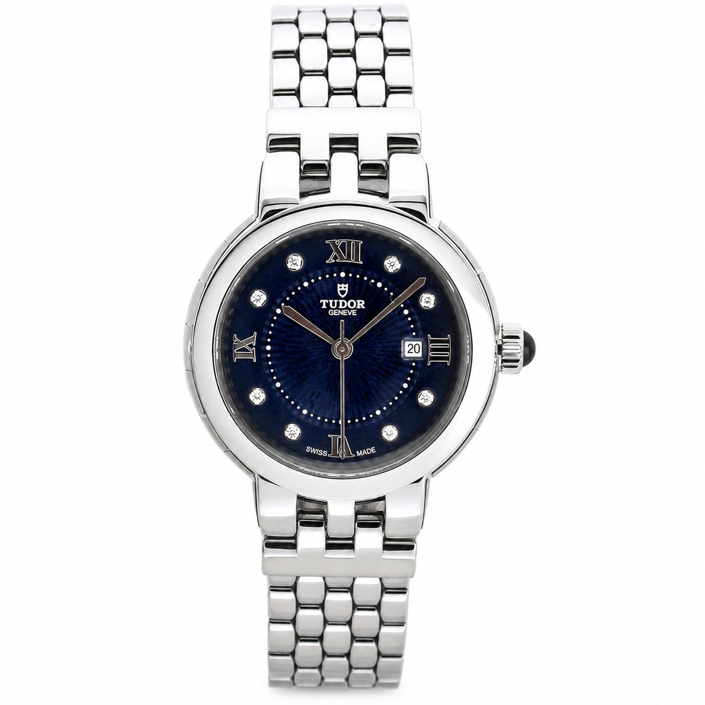 TUDOR Clair de Rose 30mm Blue Dial Diamond Automatic Women's Watch