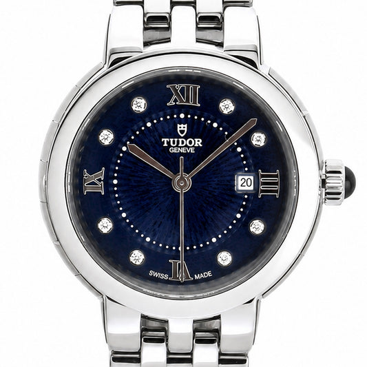 TUDOR Clair de Rose 30mm Blue Dial Diamond Automatic Women's Watch