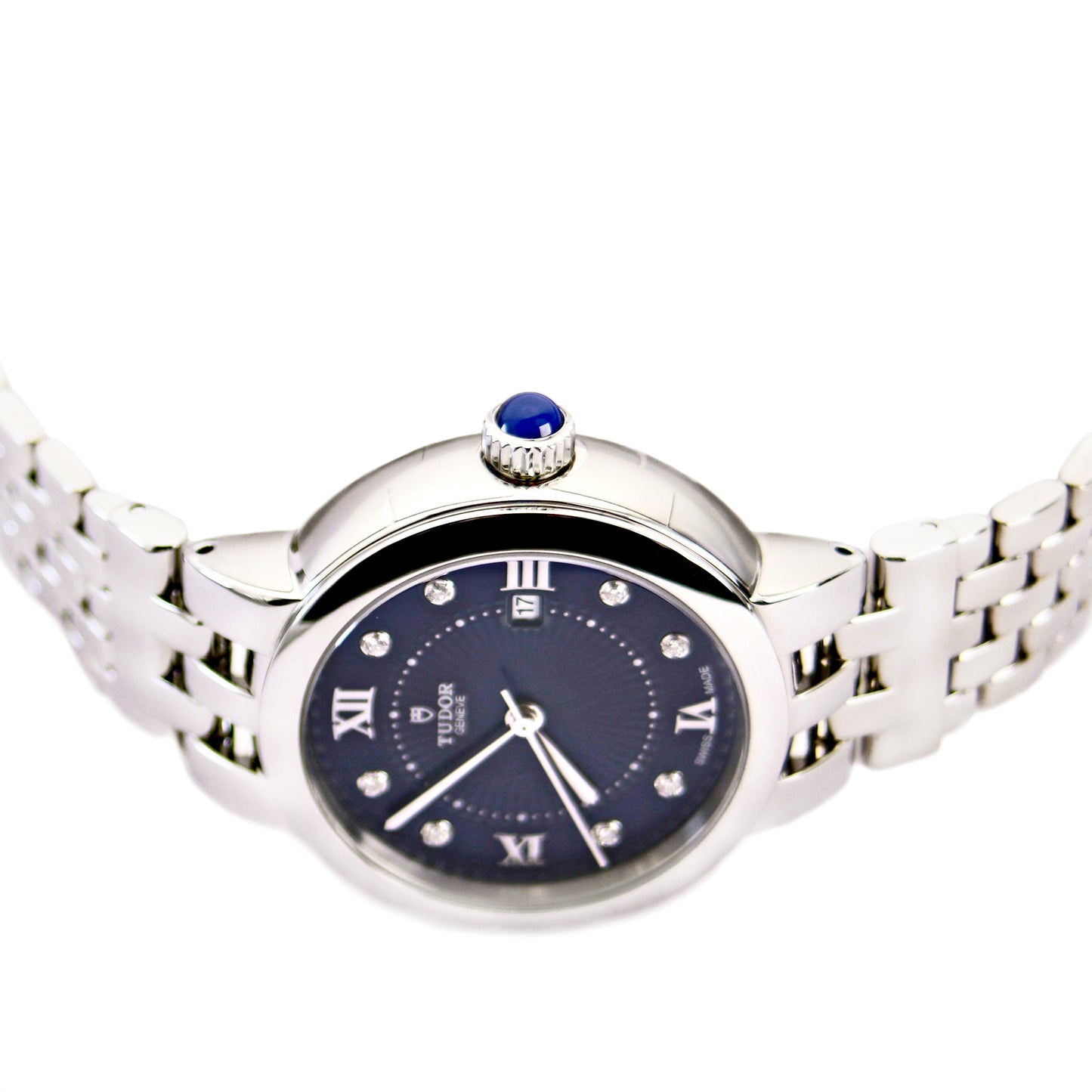 TUDOR Clair de Rose 30mm Blue Dial Diamond Automatic Women's Watch