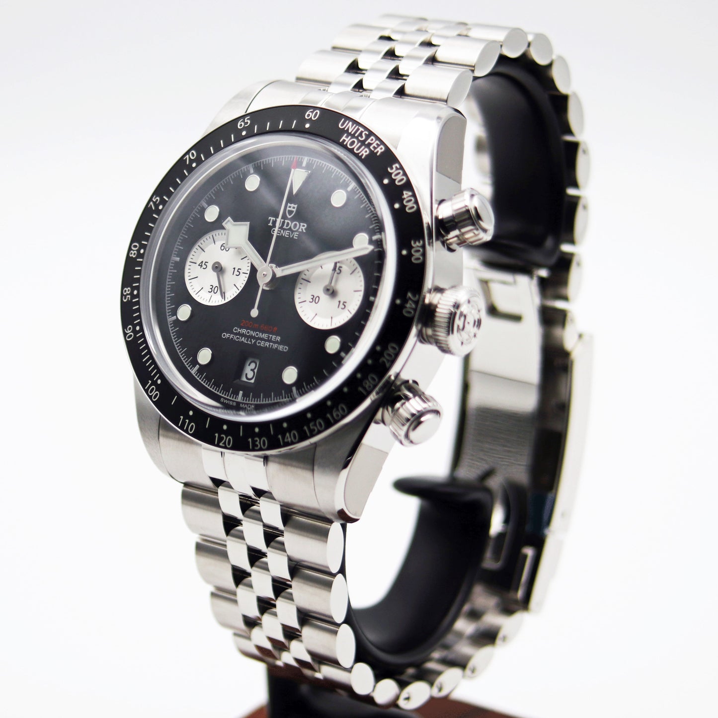 TUDOR Black Bay Chrono 41mm ブラックダイアル クロノグラフ 自動巻き メンズ腕時計　リベット5列ブレスレット