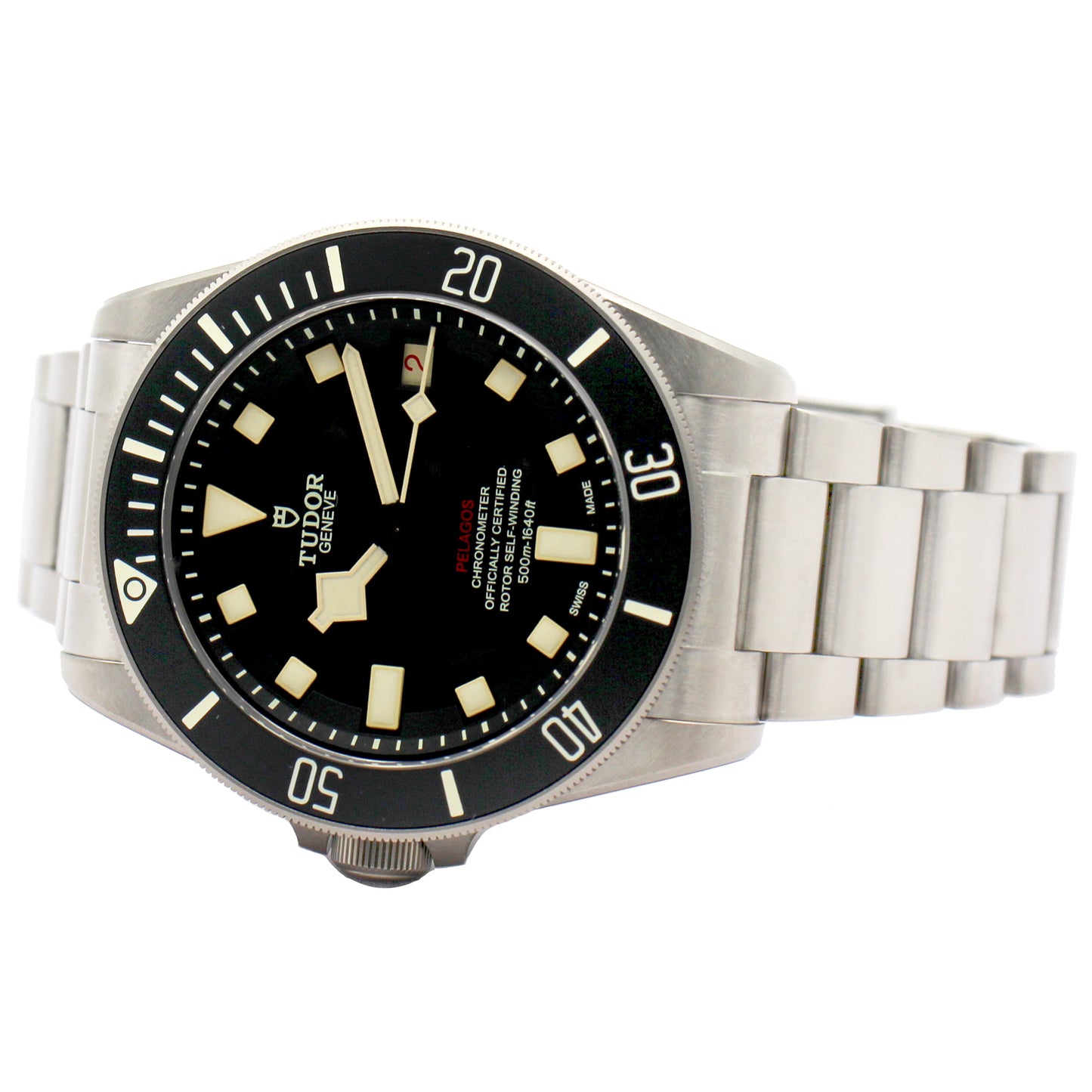 TUDOR Pelagos LHD 42mm Black Dial Titanium Automatic 500m Water Resistant Diver's Watch Men's Watch