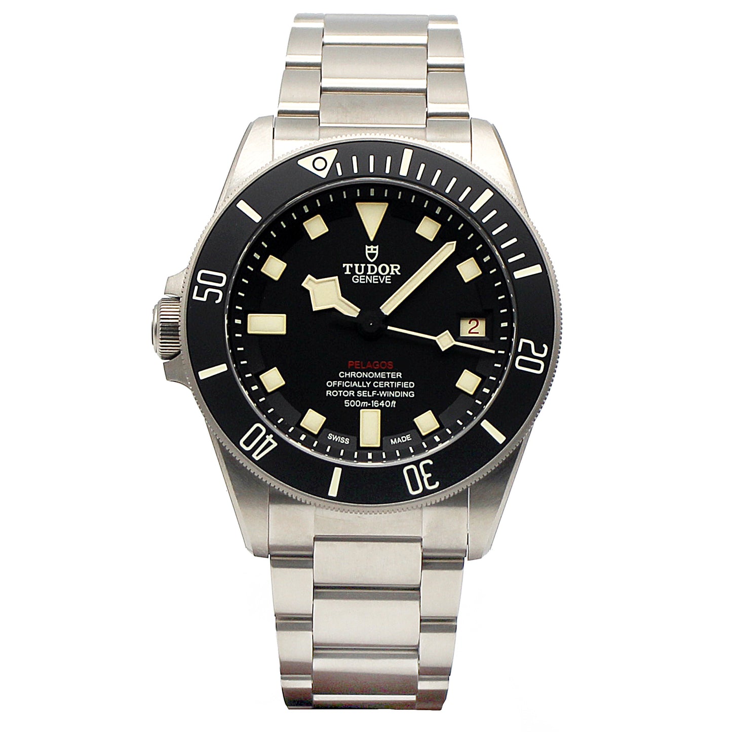 TUDOR Pelagos LHD 42mm Black Dial Titanium Automatic 500m Water Resistant Diver's Watch Men's Watch