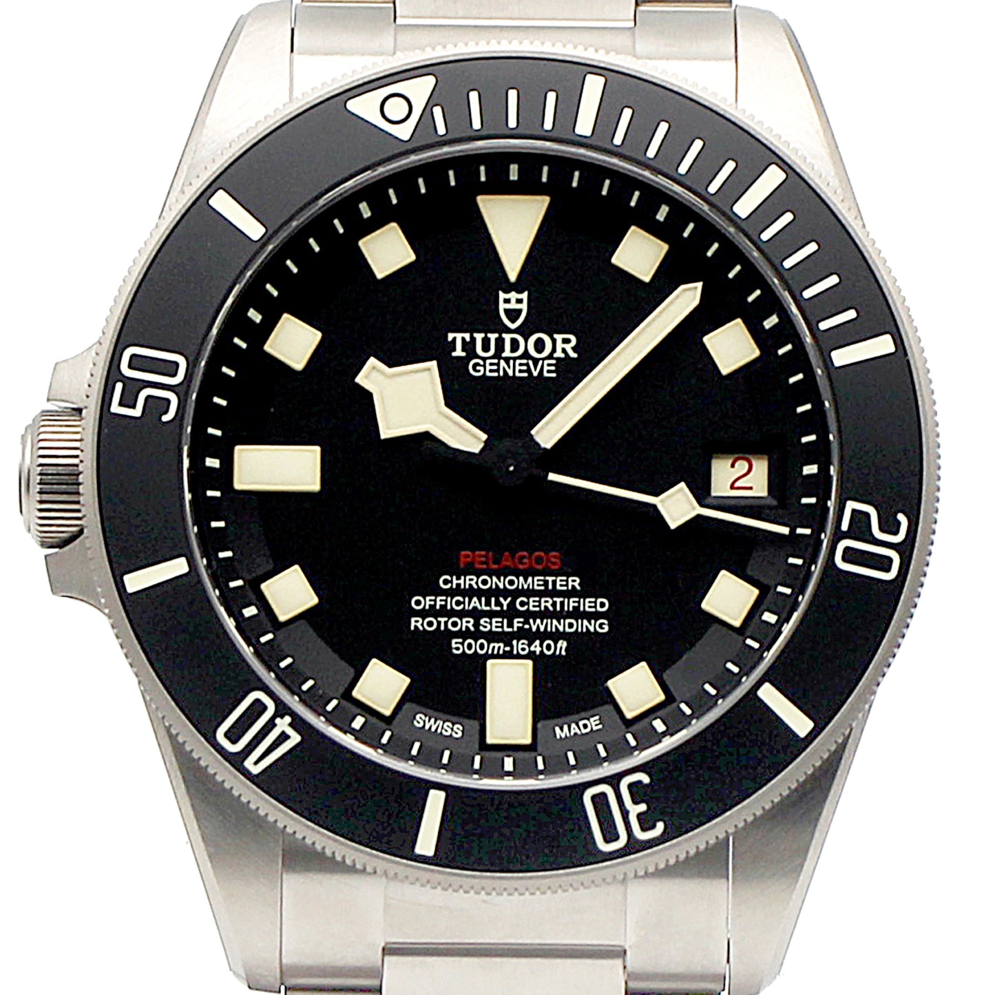 TUDOR Pelagos LHD 42mm Black Dial Titanium Automatic 500m Water Resistant Diver's Watch Men's Watch