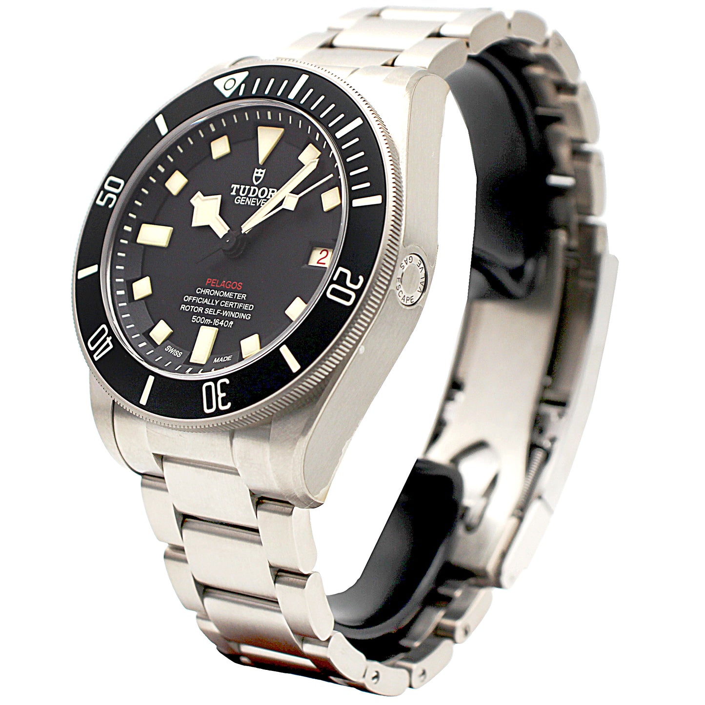 TUDOR Pelagos LHD 42mm Black Dial Titanium Automatic 500m Water Resistant Diver's Watch Men's Watch