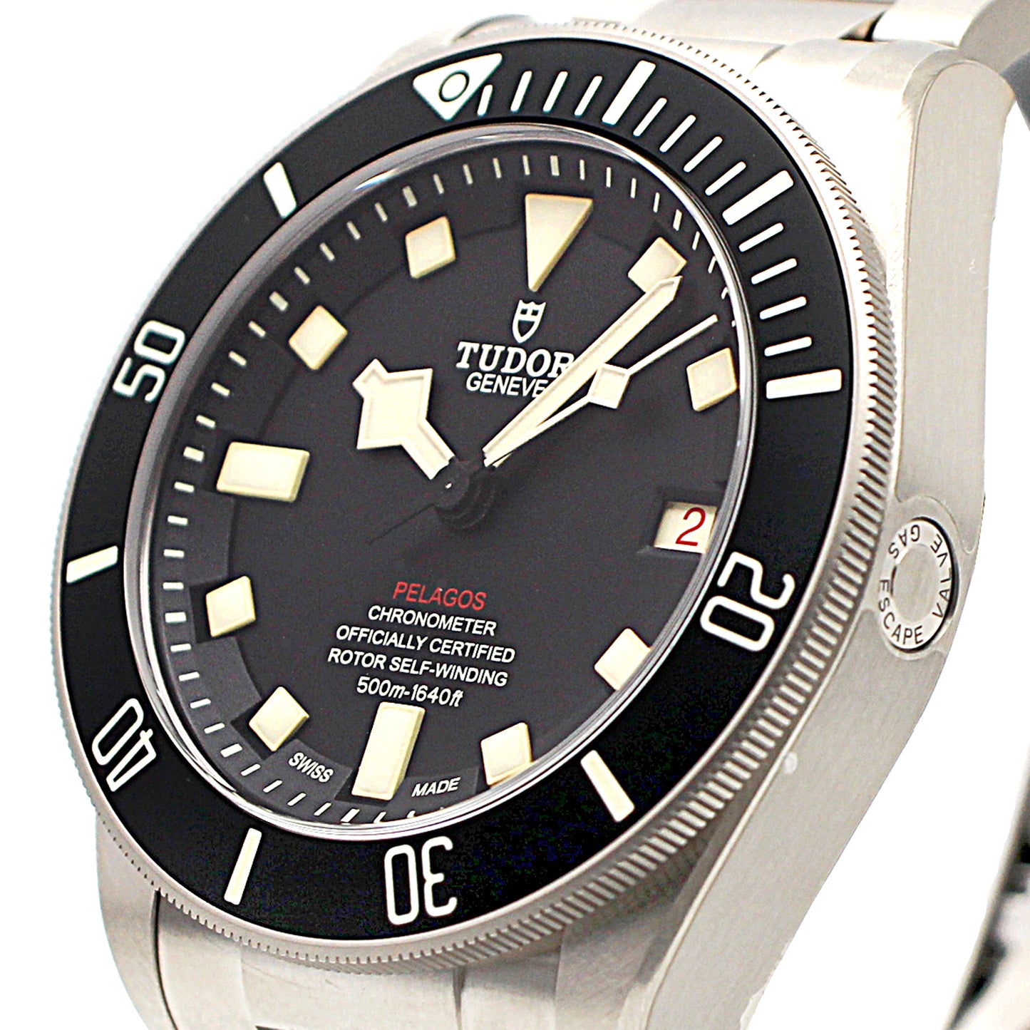 TUDOR Pelagos LHD 42mm Black Dial Titanium Automatic 500m Water Resistant Diver's Watch Men's Watch