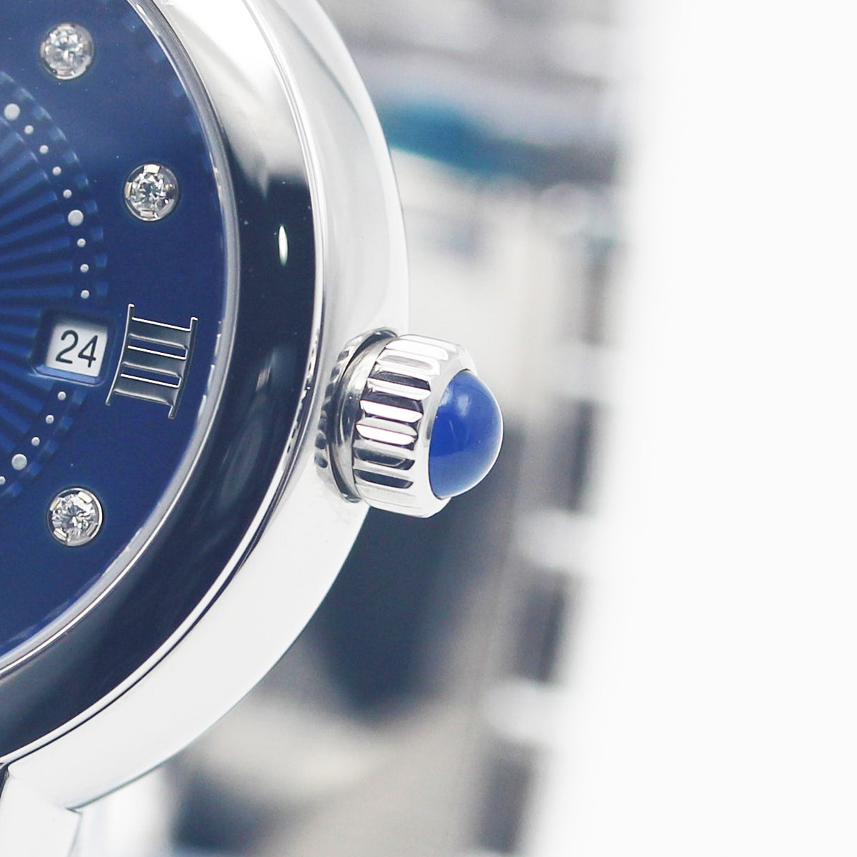 TUDOR Clair de Rose 30mm Blue Dial Diamond Automatic