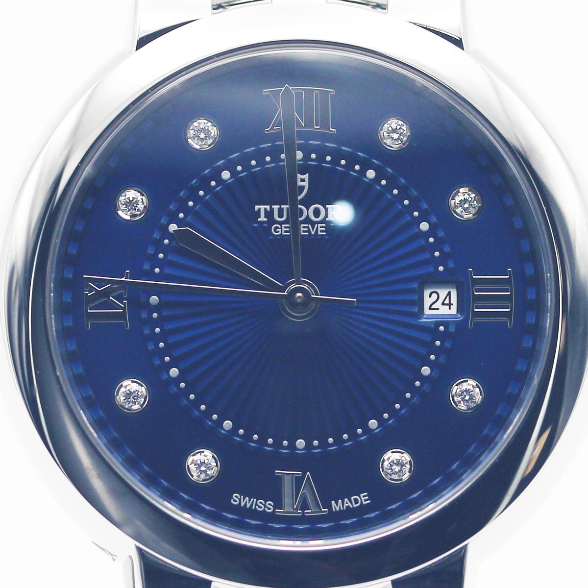 TUDOR Clair de Rose 30mm Blue Dial Diamond Automatic