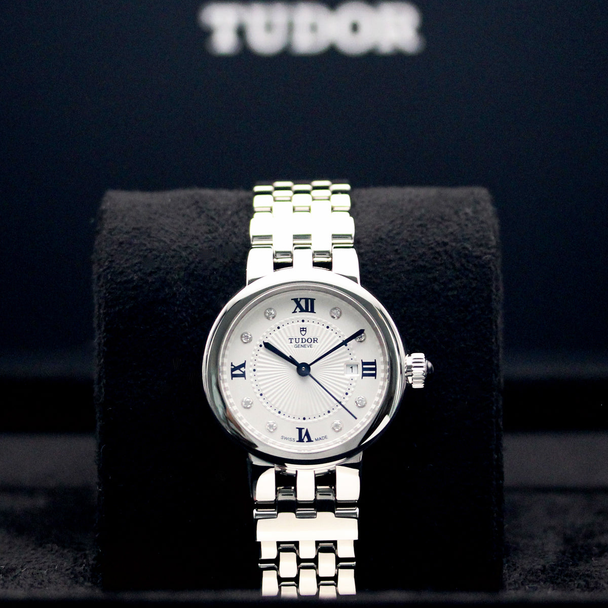 TUDOR Clair de Rose 30mm オパライン ダイヤモンド 自動巻き レディース