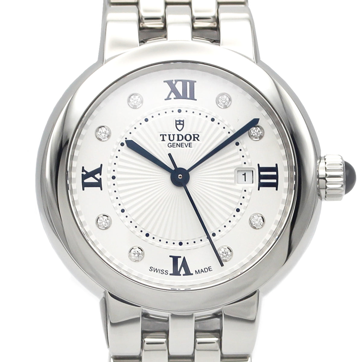 TUDOR Clair de Rose 30mm オパライン ダイヤモンド 自動巻き レディース