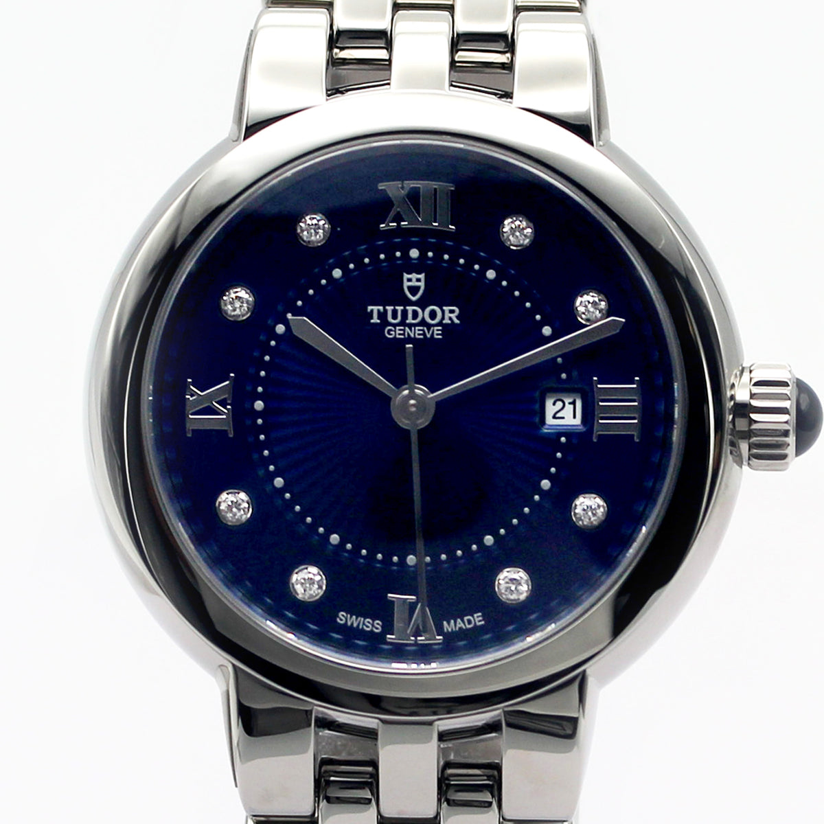 TUDOR Clair de Rose 30mm ブルーダイアル ダイヤモンド 自動巻き