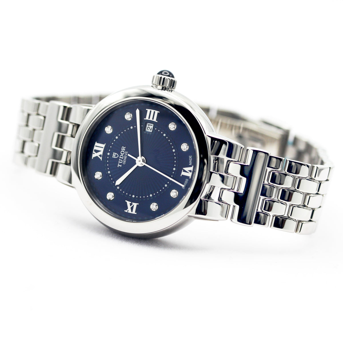 TUDOR Clair de Rose 30mm ブルーダイアル ダイヤモンド 自動巻き