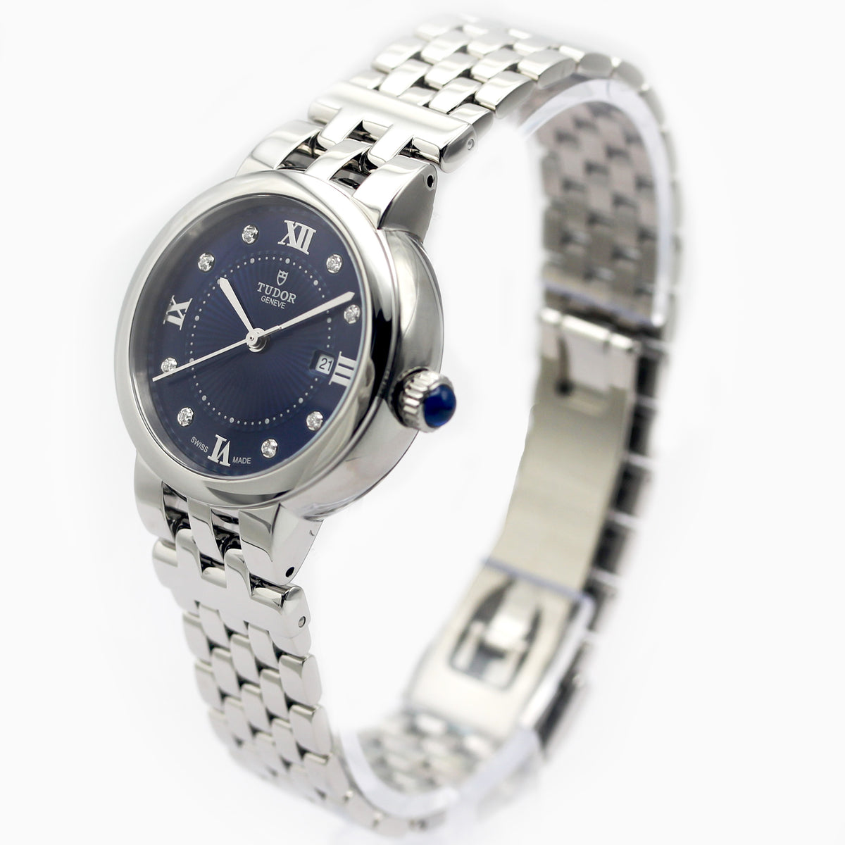TUDOR Clair de Rose 30mm ブルーダイアル ダイヤモンド 自動巻き
