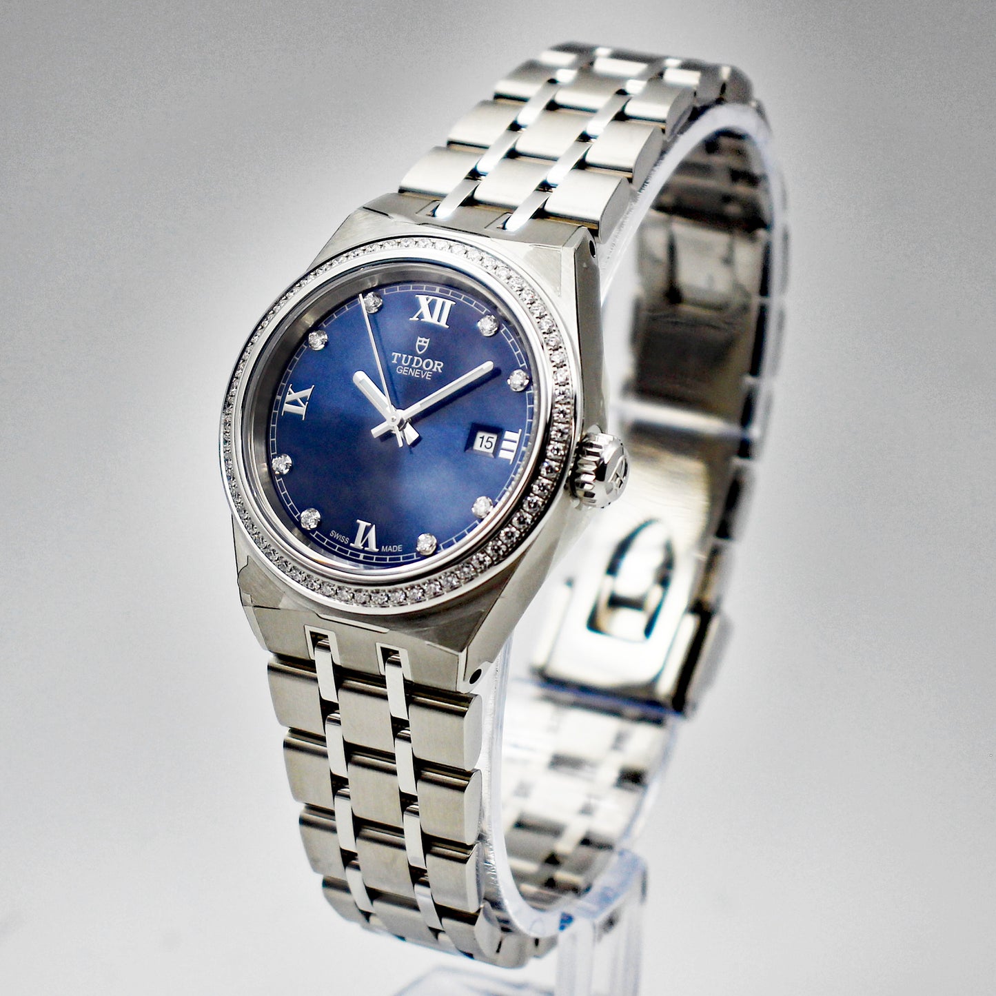 TUDOR Royal 28mm Blue Dial Diamond Automatic Women's Watch