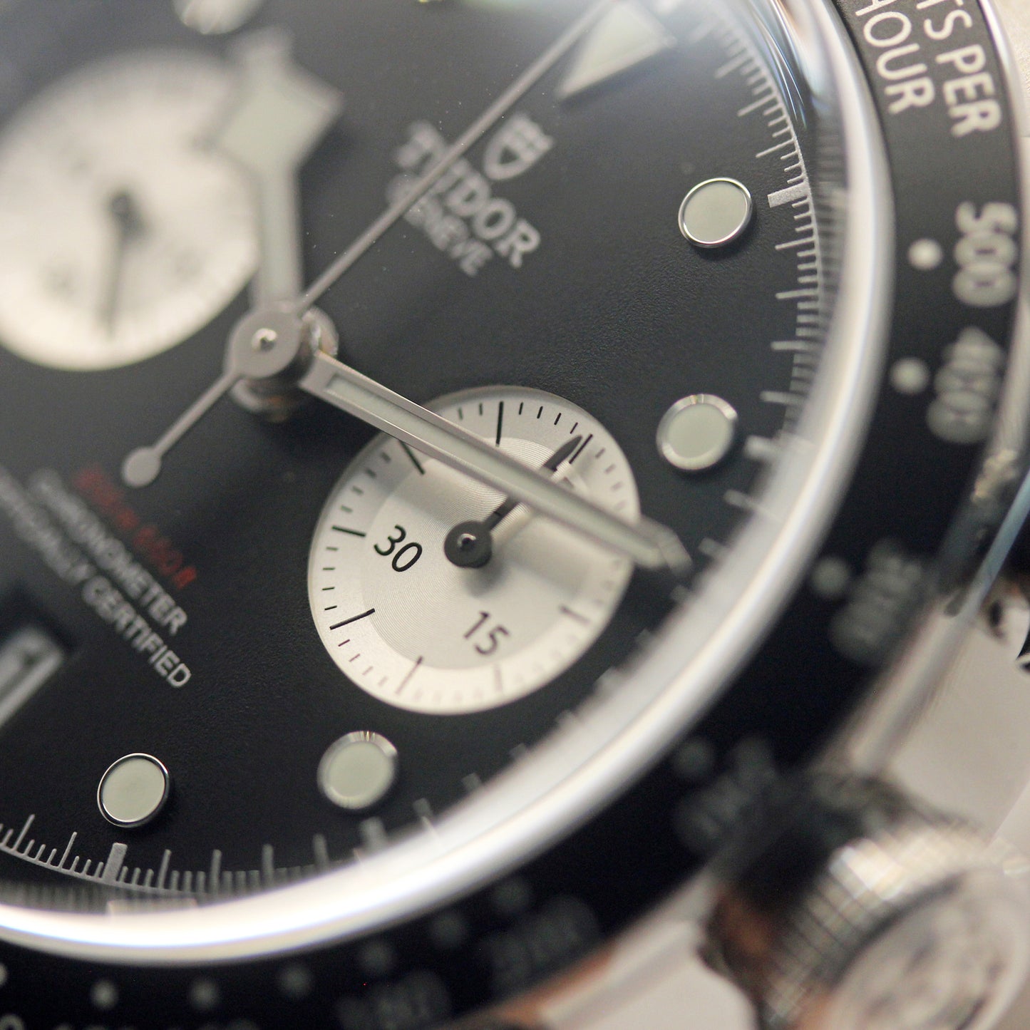 TUDOR Black Bay Chrono 41mm ブラックダイアル クロノグラフ 自動巻き メンズ腕時計　リベット5列ブレスレット